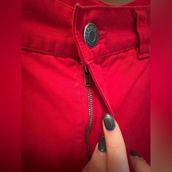 Ralph Lauren denim red jeans, 100% cotton women’s size 6. - Picture 5 of 10